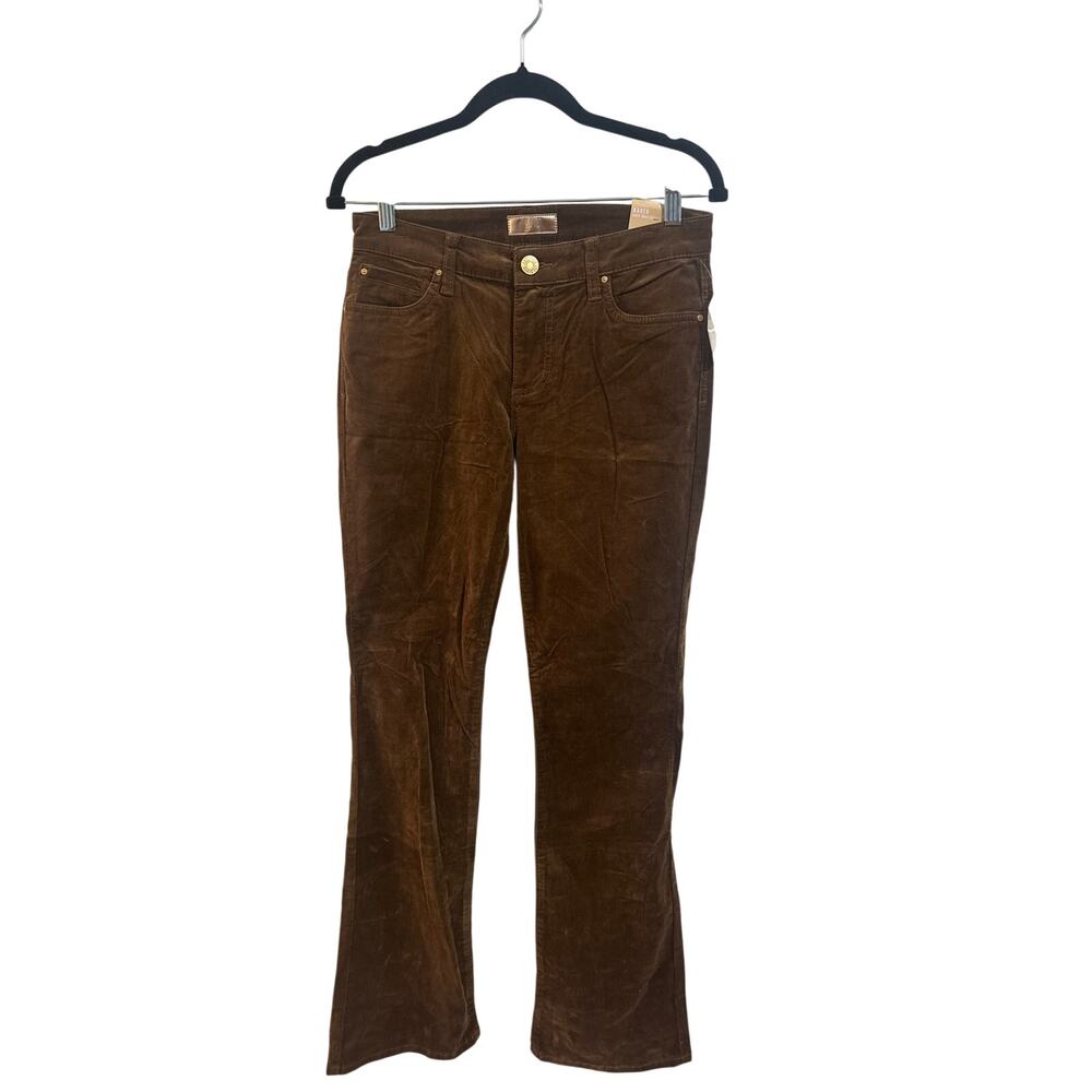 Kut From The Kloth NWT Karen Baby Bootcut Jeans Sz 4 Cognac Brown - Picture 2 of 6